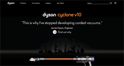 Desktop Screenshot of dyson.com