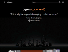 Tablet Screenshot of dyson.com